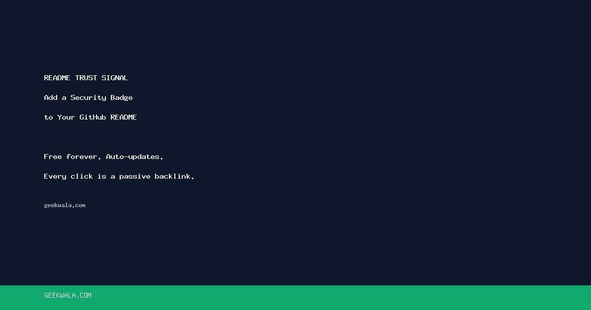Add a Dependency Security Badge to Your GitHub README