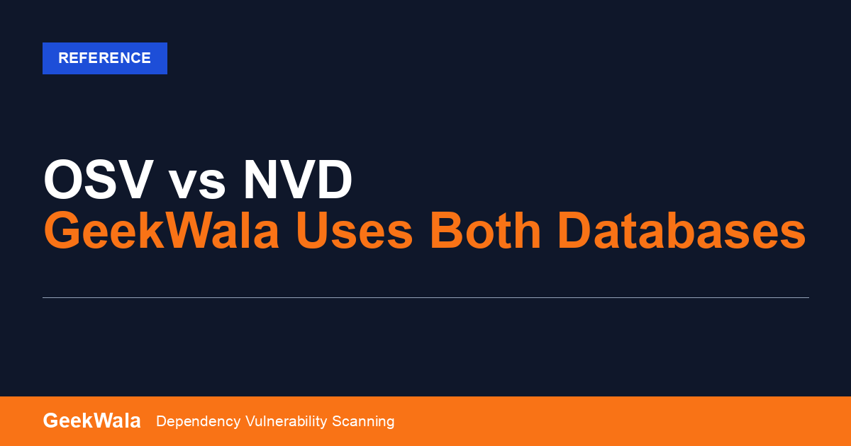 OSV vs NVD: Comparing Vulnerability Databases